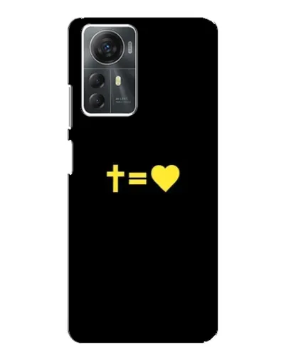 Чехол для ZTE Blade A72s с картинкой «Сердце и Крест»