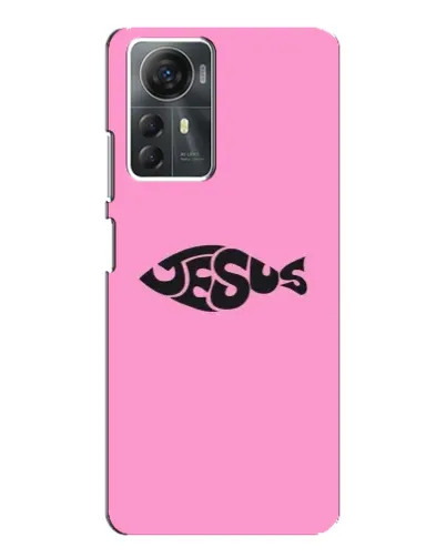 Чехол для ZTE Blade A72s с картинкой «Розовый символ  Jesus»