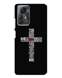 Чехол для ZTE Blade A72s с картинкой «Текстовый крест»