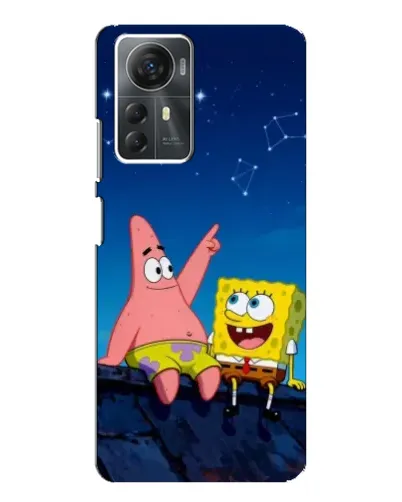 Чехол для ZTE Blade A72s с картинкой «Губка Боб и Патрик ночью» Чехол для ZTE Blade A72s с картинкой «Губка Боб и Патрик ночью»