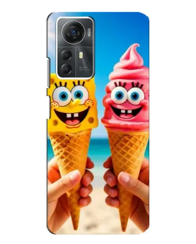 Чехол для ZTE Blade A72s с картинкой «Спанч Боб мороженое» Чехол для ZTE Blade A72s с картинкой «Спанч Боб мороженое»