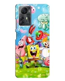 Чохол для ZTE Blade A72s з картинкою «Губка Боб та друзі»