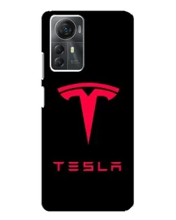 Чохол для ZTE Blade A72s з картинкою «Tesla Red Logo»
