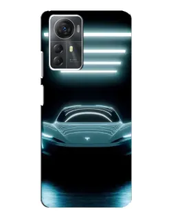 Чохол для ZTE Blade A72s з картинкою «Tesla в неоні»