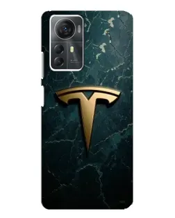 Чохол для ZTE Blade A72s з картинкою «Мармурова Tesla Gold»