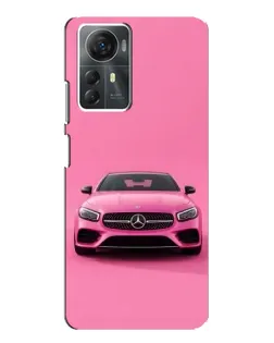 Чохол для ZTE Blade A72s з картинкою «Рожевий Mercedes AMG»