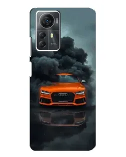 Чохол для ZTE Blade A72s з картинкою «Audi у хмарах диму»