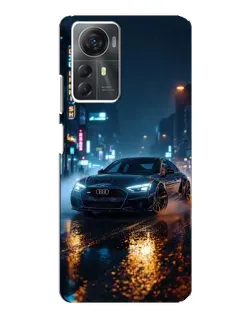Чохол для ZTE Blade A72s з картинкою «Нічне місто та Audi»