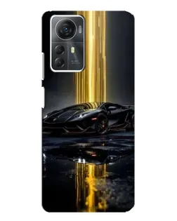 Чохол для ZTE Blade A72s з картинкою «Нічний Lamborghini драйв»