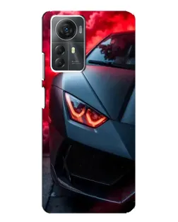 Чохол для ZTE Blade A72s з картинкою «Lamborghini червоне сяйво»