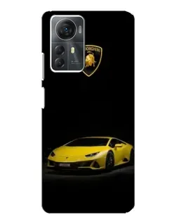 Чохол для ZTE Blade A72s з картинкою «Lamborghini жовтий акцент»