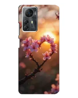 Чохол для ZTE Blade A72s з картинкою «Рожевий цвіт сердечко на тлі заходу» Чохол для ZTE Blade A72s з картинкою «Рожевий цвіт сердечко на тлі заходу»