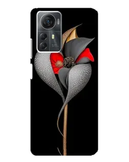 Чохол для ZTE Blade A72s з картинкою «Срібна фантазійна квітка» Чохол для ZTE Blade A72s з картинкою «Срібна фантазійна квітка»