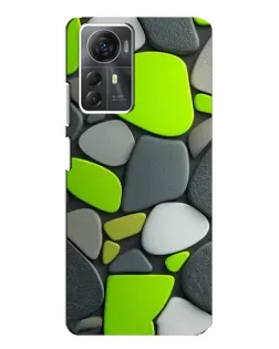 Чехол для ZTE Blade A72s с картинкой «Яркая неоновая галька»