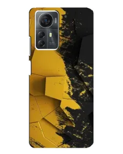 Чехол для ZTE Blade A72s с картинкой «Золотые осколки геометрии»