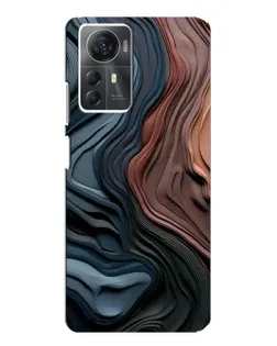 Чехол для ZTE Blade A72s с картинкой «Цветные волны каньона»