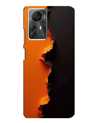 Чехол для ZTE Blade A72s с картинкой «Оранжевый разлом»