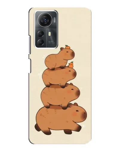 Чехол для ZTE Blade A72s с картинкой «Башня из капибар»