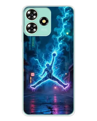 Чехол для ZTE Blade A73 с картинкой «Jordan Gold Jumpman»