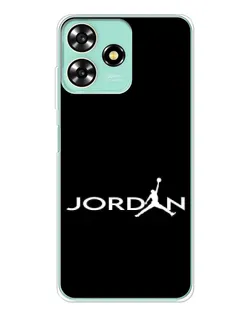Чехол для ZTE Blade A73 с картинкой «Jordan White Logo»
