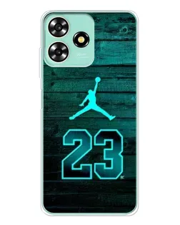 Чехол для ZTE Blade A73 с картинкой «Jordan Cyan 23»
