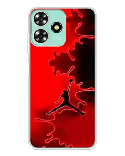 Чехол для ZTE Blade A73 с картинкой «Jordan Red Smoke»