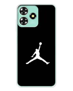 Чехол для ZTE Blade A73 с картинкой «Jordan Silhouette»
