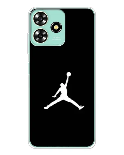 Чехол для ZTE Blade A73 с картинкой «Jordan Silhouette»