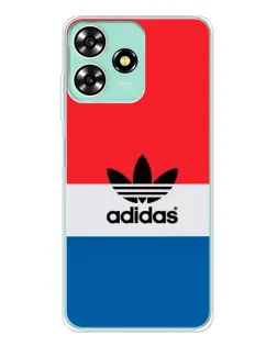 Чехол для ZTE Blade A73 с картинкой «Ретро блоки Adidas»