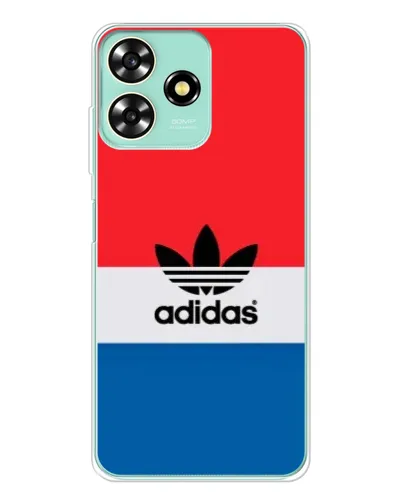Чехол для ZTE Blade A73 с картинкой «Ретро блоки Adidas»