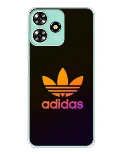 Чехол для ZTE Blade A73 с картинкой «Градиент Adidas»