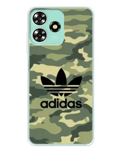 Чехол для ZTE Blade A73 с картинкой «Милитари стиль Adidas»
