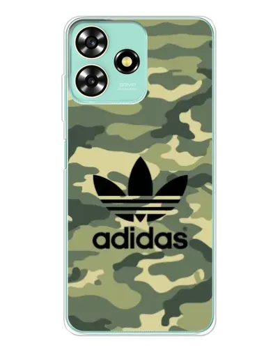 Чехол для ZTE Blade A73 с картинкой «Милитари стиль Adidas»