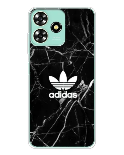 Чехол для ZTE Blade A73 с картинкой «Белый мрамор Adidas»