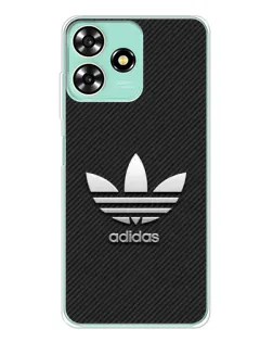 Чехол для ZTE Blade A73 с картинкой «Adidas Карбоновая текстура»