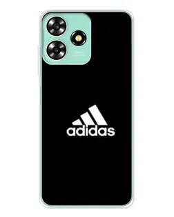 Чехол для ZTE Blade A73 с картинкой «Черная классика Adidas»