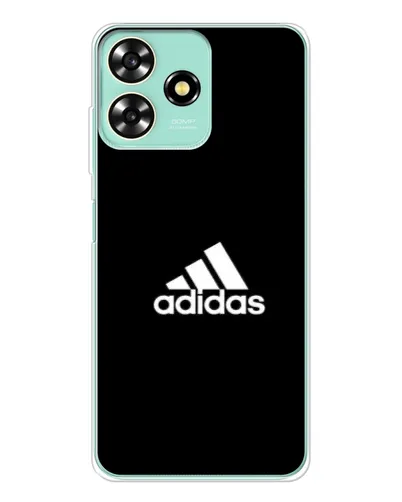 Чехол для ZTE Blade A73 с картинкой «Черная классика Adidas»