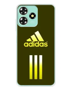 Чехол для ZTE Blade A73 с картинкой «Оливковый градиент Adidas»