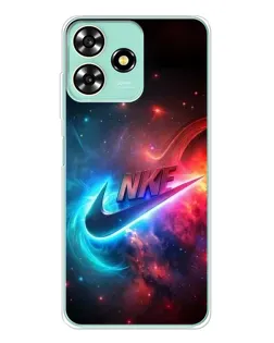 Чехол для ZTE Blade A73 с картинкой «Огненный логотип Nike»