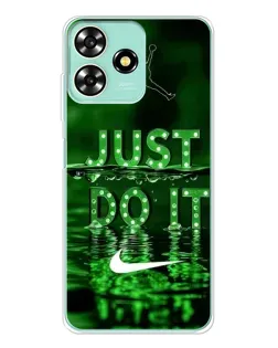 Чехол для ZTE Blade A73 с картинкой «Зеленый неоновый Nike»