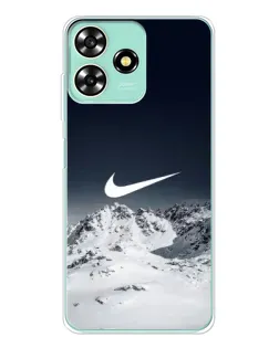 Чехол для ZTE Blade A73 с картинкой «Nike — зимние горы»