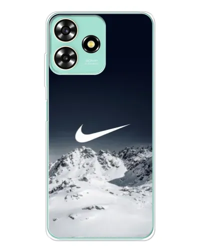 Чехол для ZTE Blade A73 с картинкой «Nike — зимние горы» Чехол для ZTE Blade A73 с картинкой «Nike — зимние горы»