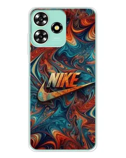 Чехол для ZTE Blade A73 с картинкой «Nike в абстракции»