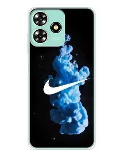 Чехол для ZTE Blade A73 с картинкой «Nike и синий дым»