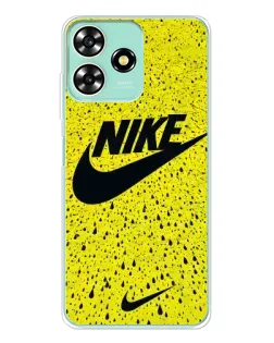 Чехол для ZTE Blade A73 с картинкой «Желтый текстурный Nike»