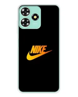 Чехол для ZTE Blade A73 с картинкой «Золотой логотип Nike»