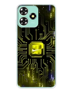 Чехол для ZTE Blade A73 с картинкой «Nike — золотая искра»