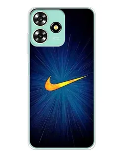 Чехол для ZTE Blade A73 с картинкой «Синий пульс Nike»