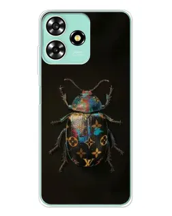 Чехол для ZTE Blade A73 с картинкой «LV — мраморный принт»