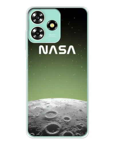 Чехол для ZTE Blade A73 с картинкой «NASA — лунный градиент»